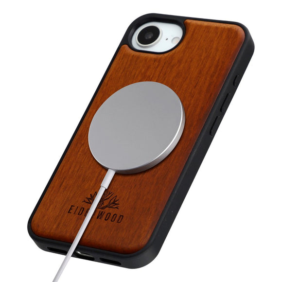 EIDERWOOD iPhone 17e / 16e Magnetisk Træcover - MagSafe Kompatibel - Palisander