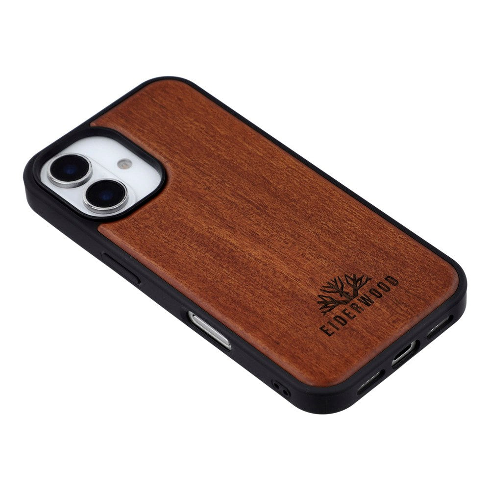 EIDERWOOD iPhone 16 Magnetisk Træcover - MagSafe Kompatibel - Palisander