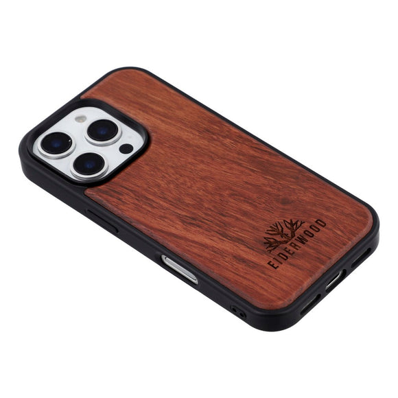 EIDERWOOD iPhone 16 Pro Magnetisk Træcover - MagSafe Kompatibel - Palisander