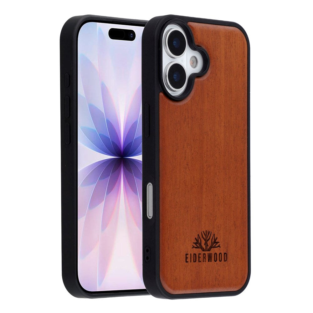 EIDERWOOD iPhone 17 Magnetisk Træcover - MagSafe Kompatibel - Palisander