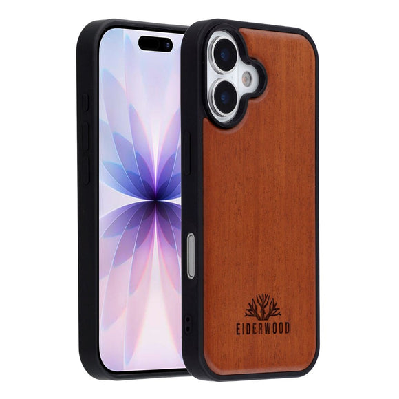 EIDERWOOD iPhone 17 Magnetisk Træcover - MagSafe Kompatibel - Palisander