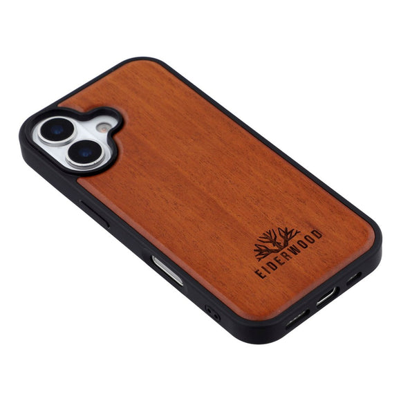 EIDERWOOD iPhone 17 Magnetisk Træcover - MagSafe Kompatibel - Palisander