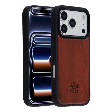 EIDERWOOD iPhone 17 Pro Max Magnetisk Træcover - MagSafe Kompatibel - Palisander