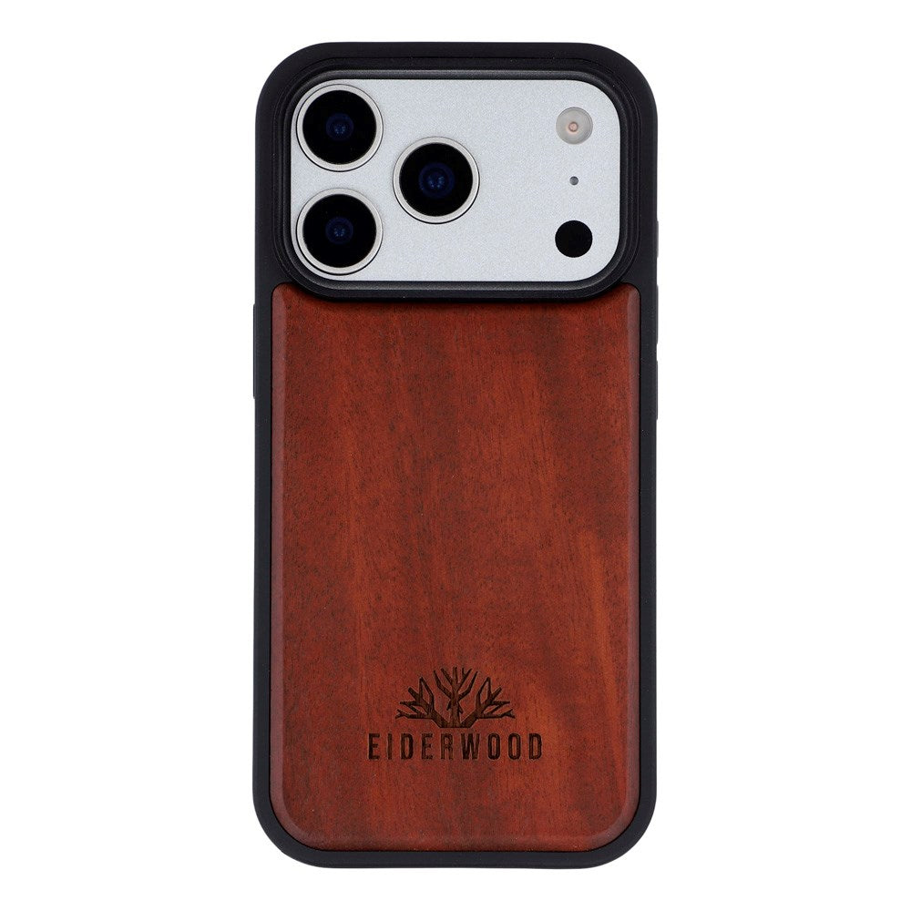 EIDERWOOD iPhone 17 Pro Magnetisk Træcover - MagSafe Kompatibel - Palisander