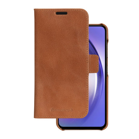 Samsung Galaxy A54 (5G) dbramante1928 Lynge 2-i-1 Ægte Læder Flip Cover - Tan