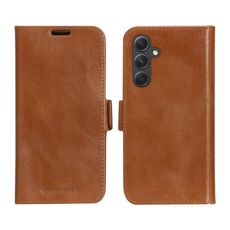 Samsung Galaxy A54 (5G) dbramante1928 Lynge 2-i-1 Ægte Læder Flip Cover - Tan