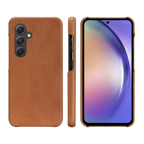 Samsung Galaxy A54 (5G) dbramante1928 Lynge 2-i-1 Ægte Læder Flip Cover - Tan
