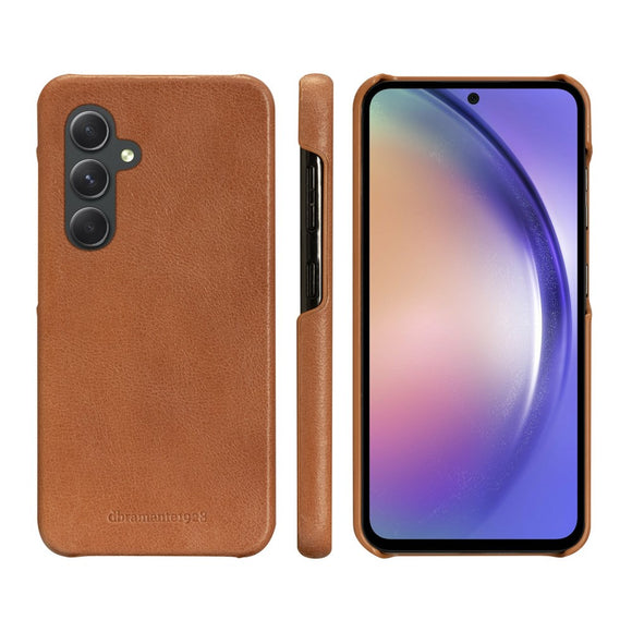 Samsung Galaxy A54 (5G) dbramante1928 Lynge 2-i-1 Ægte Læder Flip Cover - Tan