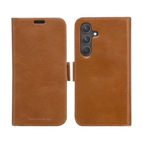 Samsung Galaxy A55 (5G) dbramante1928 Lynge 2-i-1 Ægte Læder Flip Cover - Tan