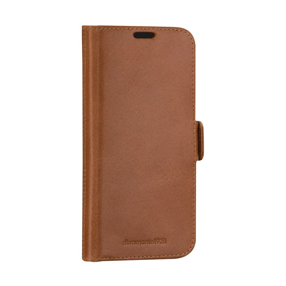 Samsung Galaxy A55 (5G) dbramante1928 Lynge 2-i-1 Ægte Læder Flip Cover - Tan
