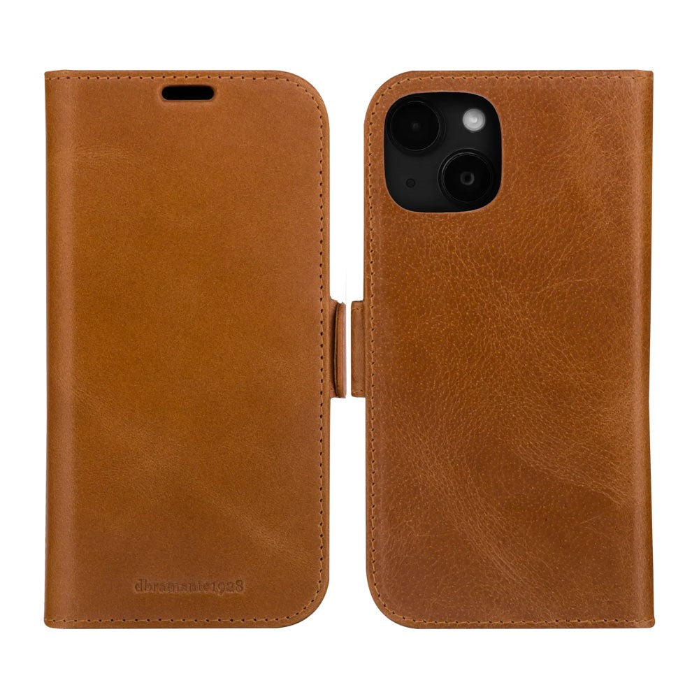 iPhone 17e / 16e / 15 / 14 / 13 dbramante1928 Lynge 2-i-1 Flip Cover - Tan