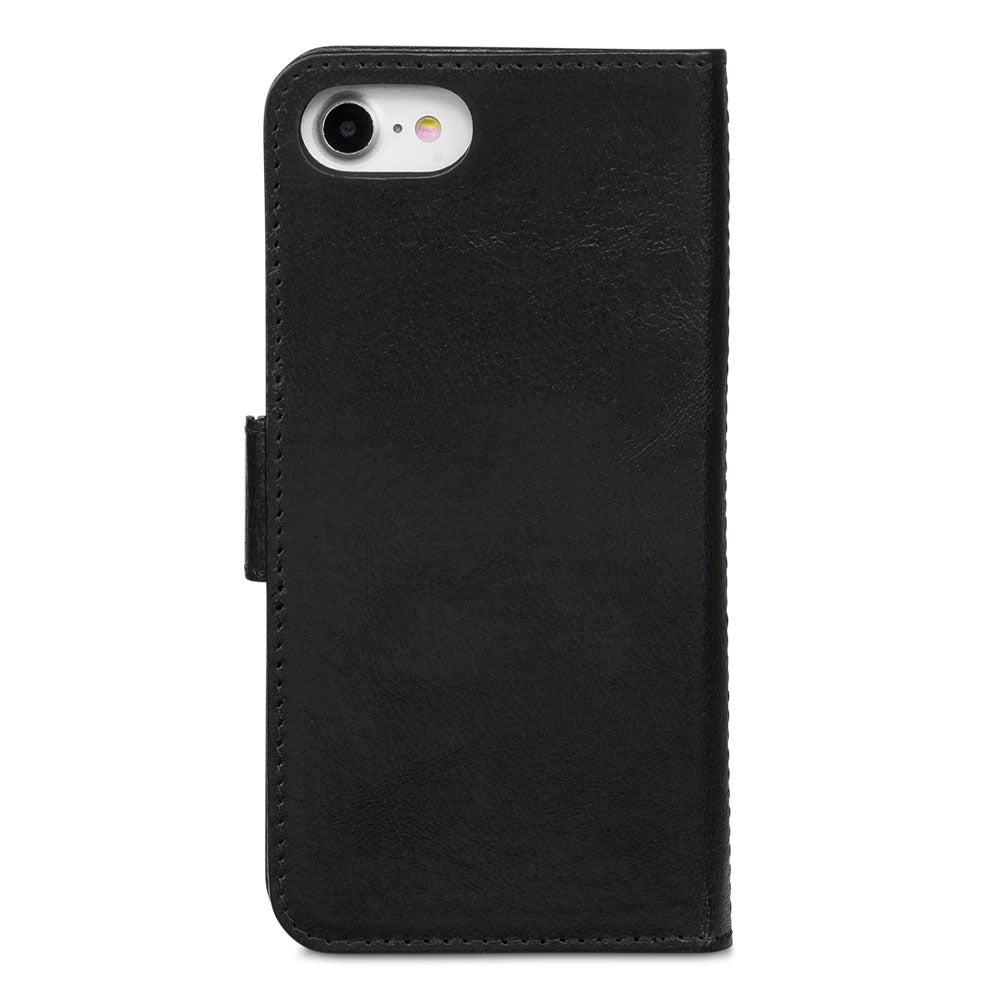 iPhone SE (2022 / 2020) / 8 / 7 / 6s / 6 dbramante1928 Lynge Ægte Læder Magnet Cover m. Pung Sort