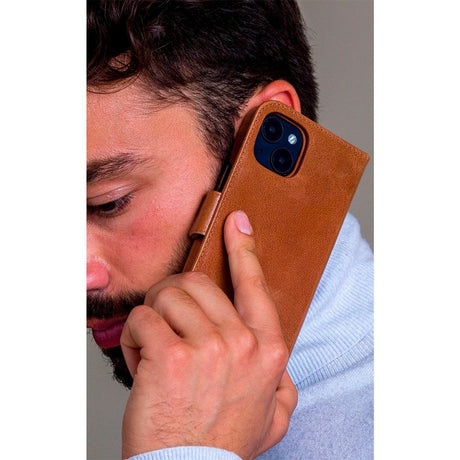 iPhone 14 dbramante1928 Lynge Ægte Læder Magnet Cover - Black