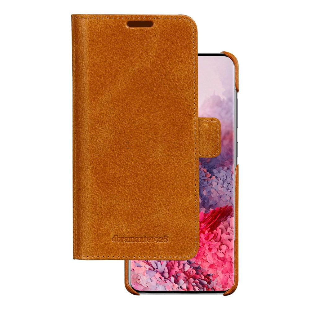 Samsung Galaxy S20 dbramante1928 Lynge 2-i-1 Ægte Læder Flip Cover - Tan