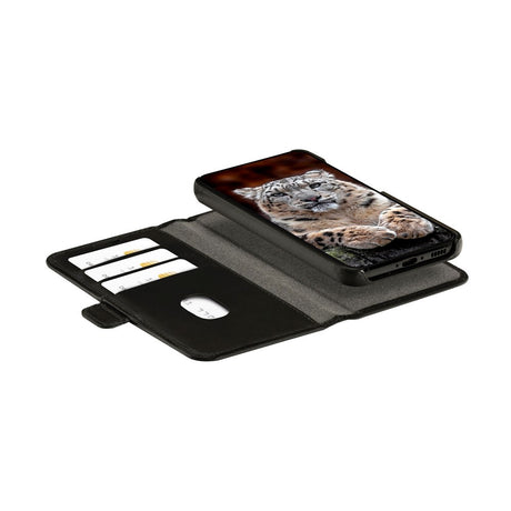 Samsung Galaxy S24 FE dbramante1928 Lynge 2-i-1 Ægte Læder Flip Cover - Black