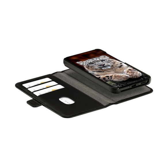 Samsung Galaxy S24 FE dbramante1928 Lynge 2-i-1 Ægte Læder Flip Cover - Black