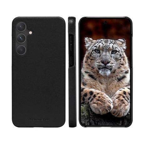 Samsung Galaxy S24 FE dbramante1928 Lynge 2-i-1 Ægte Læder Flip Cover - Black