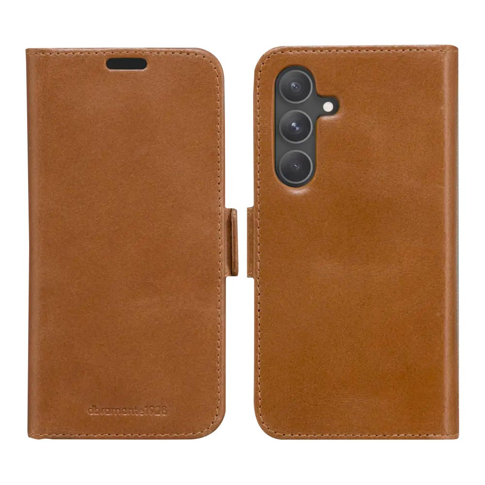 Samsung Galaxy S24+ (Plus) dbramante1928 Lynge Ægte Læder Magnet Cover - Tan