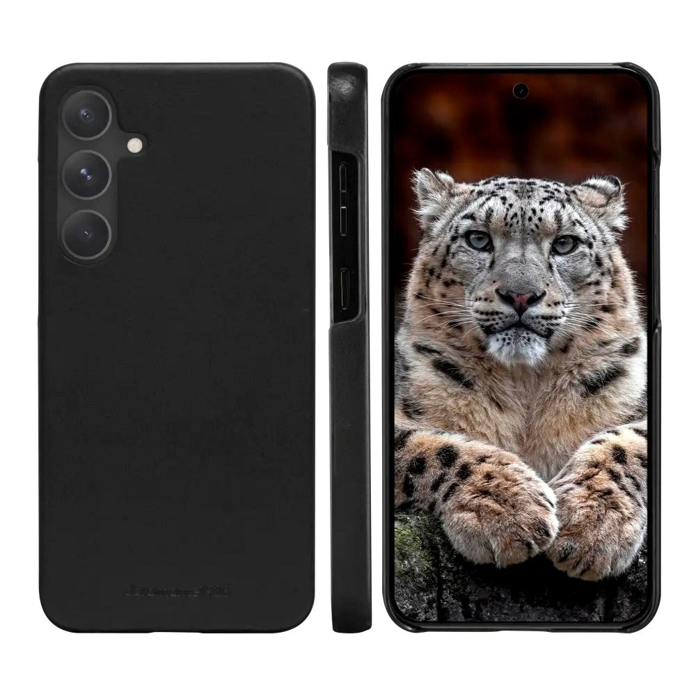 Samsung Galaxy S24+ (Plus) dbramante1928 Lynge Ægte Læder Magnet Cover - Black