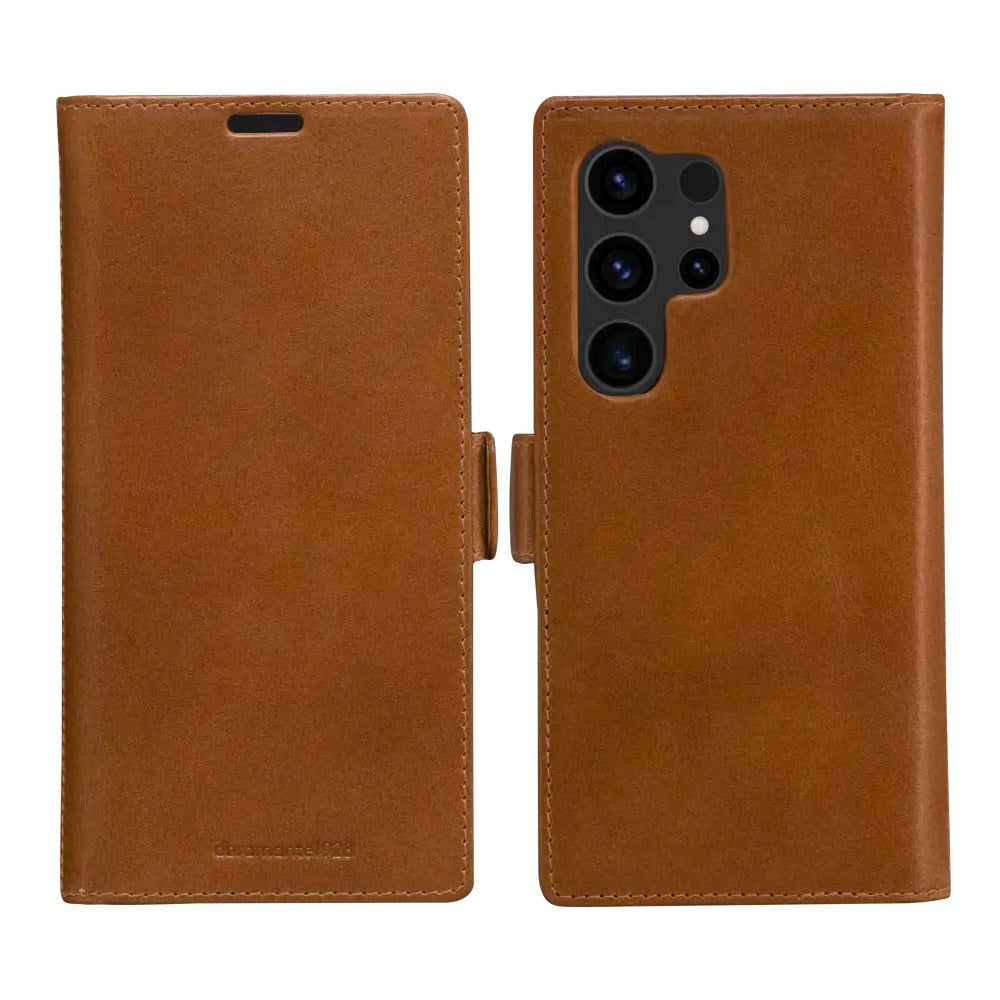 Samsung Galaxy S24 Ultra dbramante1928 Lynge Ægte Læder Magnet Cover - Tan