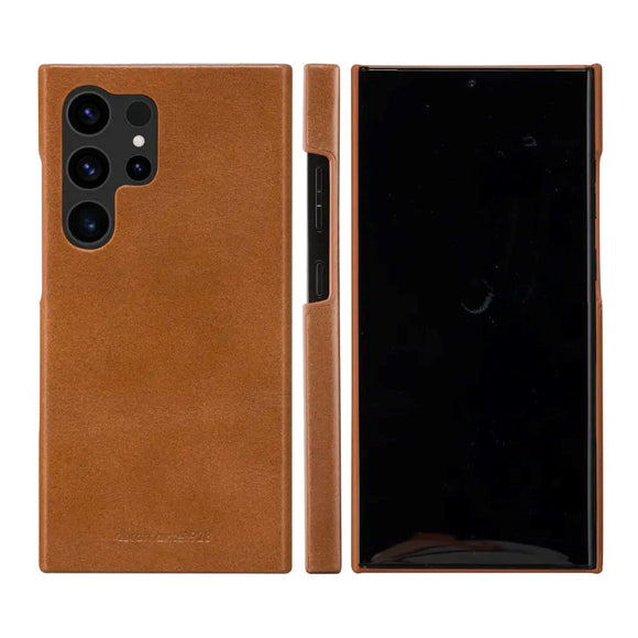 Samsung Galaxy S24 Ultra dbramante1928 Lynge Ægte Læder Magnet Cover - Tan