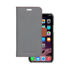 iPhone 11 Pro dbramante1928 Lynge 2-i-1 Ægte Læder Flip Cover - Pebbled Grey