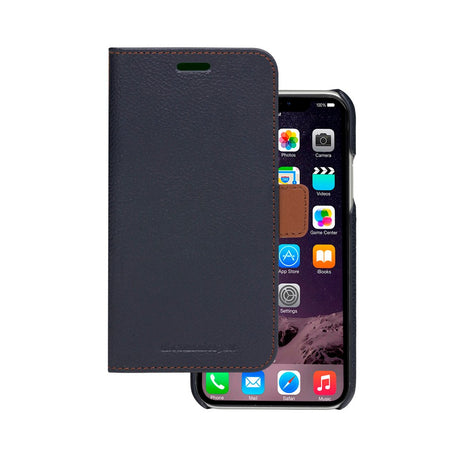 iPhone 11 dbramante1928 Lynge 2-i-1 Ægte Læder Flip Cover - Pebbled Blue
