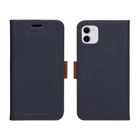 iPhone 11 dbramante1928 Lynge 2-i-1 Ægte Læder Flip Cover - Pebbled Blue