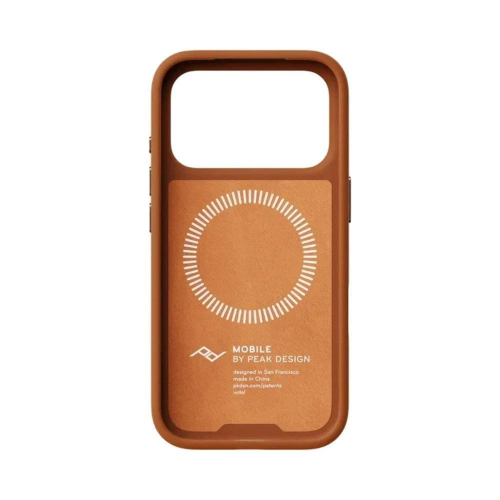 iPhone 18 Pro Max Peak Design Everyday Cover - MagSafe Kompatibel - Amber Leather