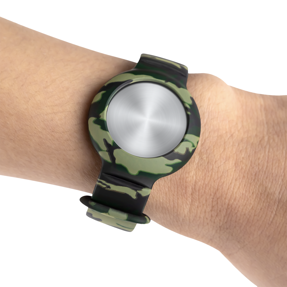 DELTACO Apple AirTag 1. & 2. Gen. Silikone Rem - Camouflage