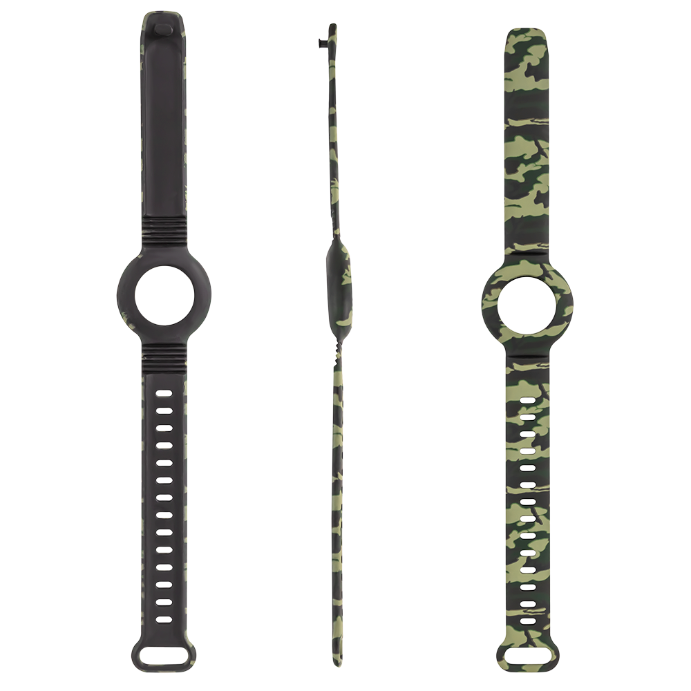 DELTACO Apple AirTag 1. & 2. Gen. Silikone Rem - Camouflage
