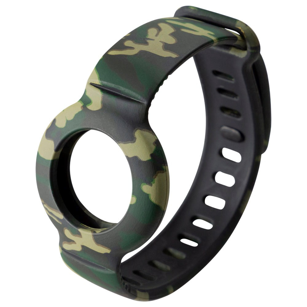 DELTACO Apple AirTag 1. & 2. Gen. Silikone Rem - Camouflage