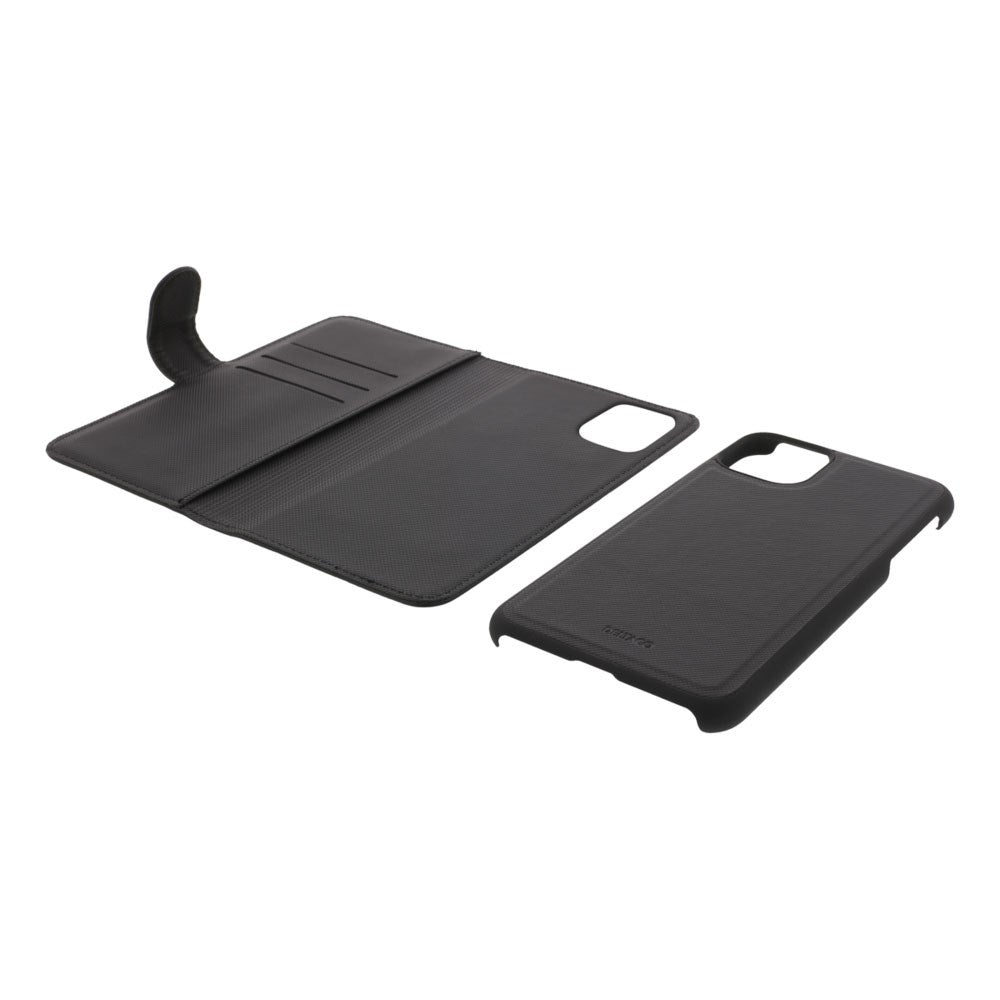 iPhone 12 Pro Max Deltaco 2-i-1 Kunstlæder Flip Cover - Sort
