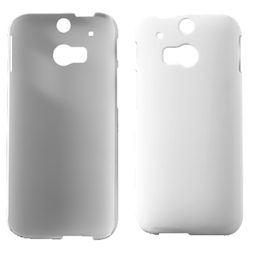 HTC One M8/M8s Plast Cover Hvid