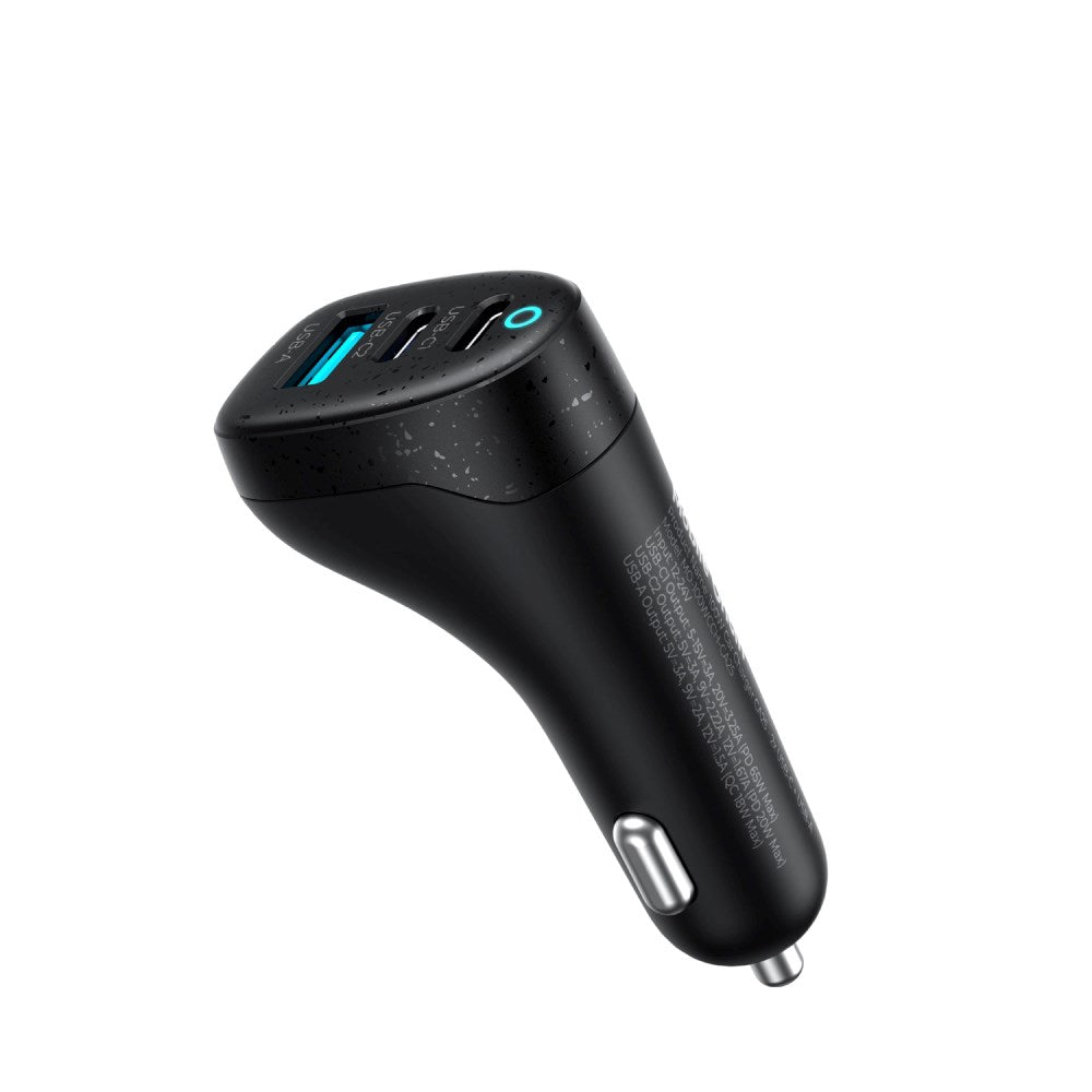 Biloplader Mobile Origin 100W m. 2x USB-C + 1x USB-A - Sort