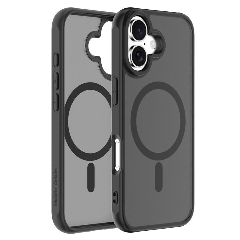 iPhone 17 Mobile Origin Hybrid Cover - MagSafe Kompatibel - Mat Sort