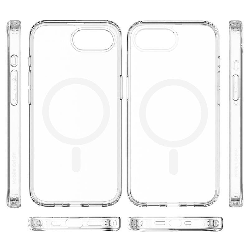 iPhone 17e / 16e Mobile Origin Hybrid Cover - MagSafe Kompatibel - Gennemsigtig