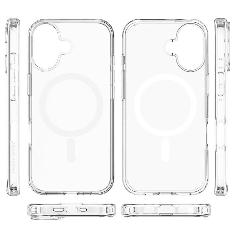 iPhone 17 Mobile Origin Hybrid Cover - MagSafe Kompatibel - Gennemsigtig