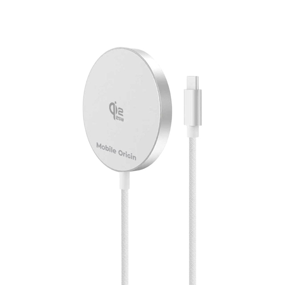 Magnetisk Trådløs Oplader Qi2 25W - Hvid