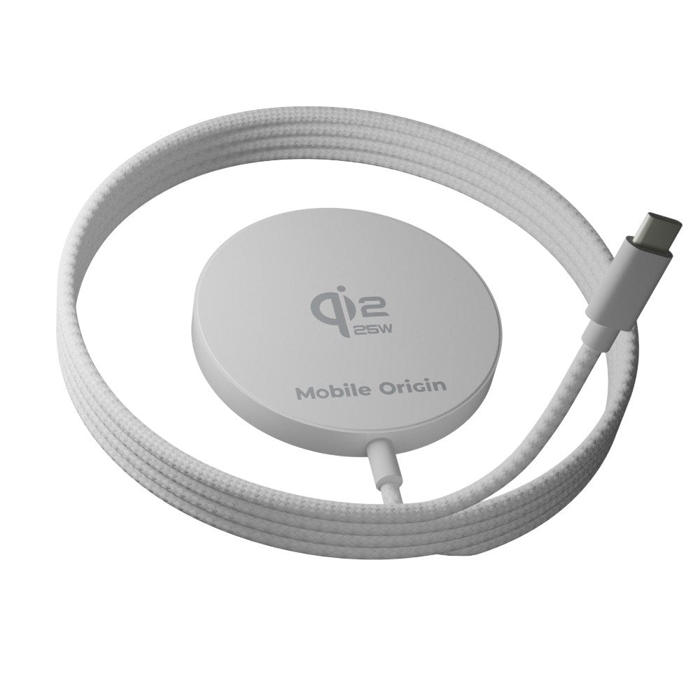 Magnetisk Trådløs Oplader Qi2 25W - Hvid