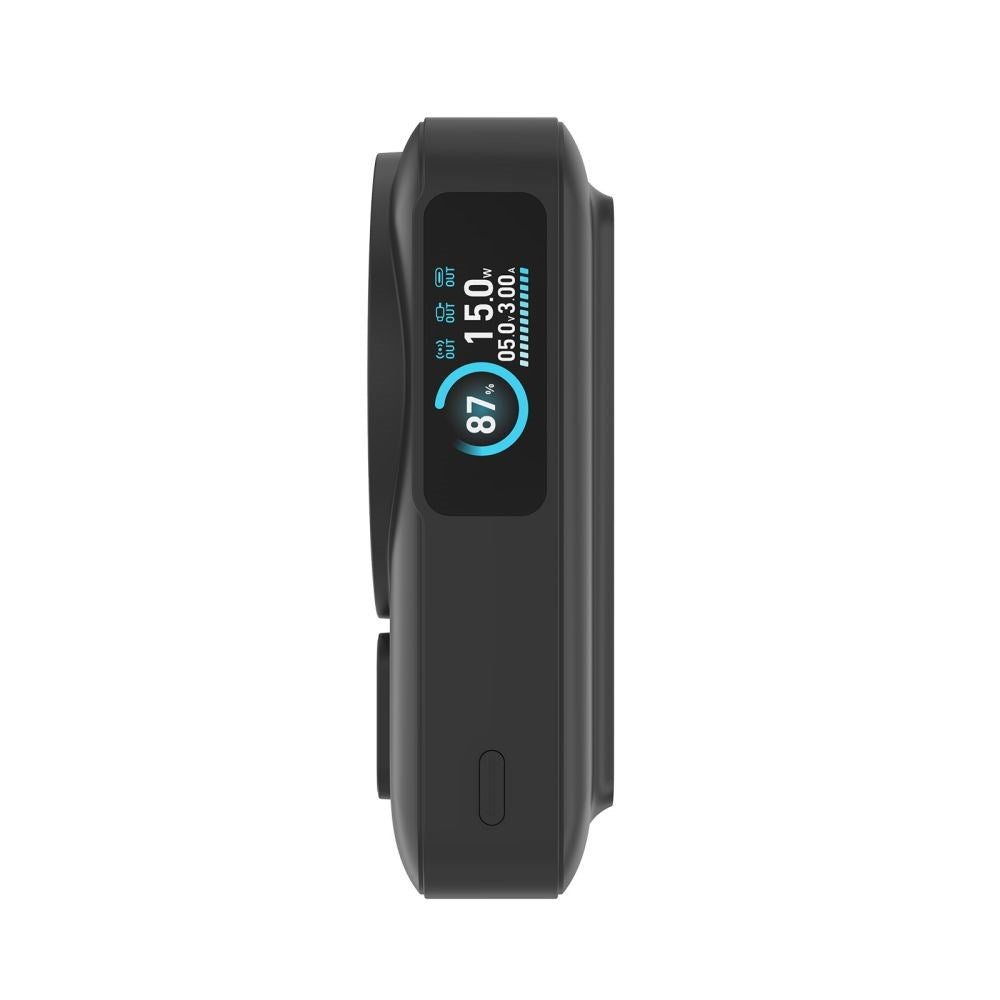 Mobile Origin 10.000mAh Powerbank m. Trådløs Opladning / Indbygget USB-C Kabel - MagSafe / Qi2 Kompatibel - Sort