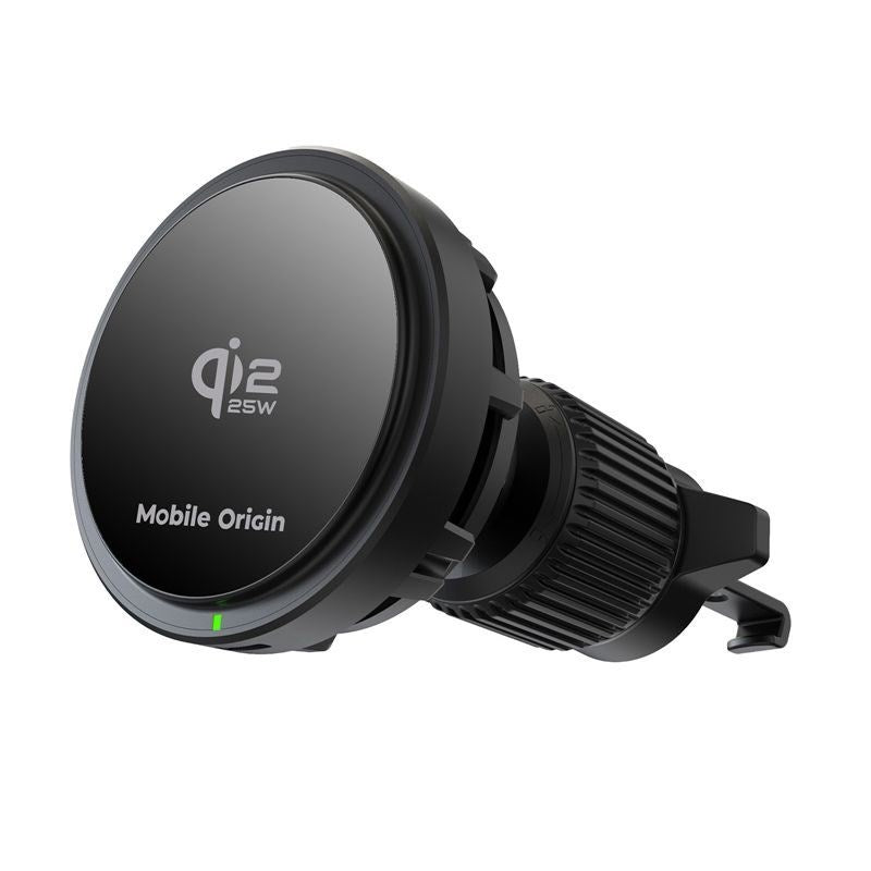 Trådløs Biloplader Mobile Origin 25W til Ventilationsanlæg - MagSafe Kompatibel - Sort