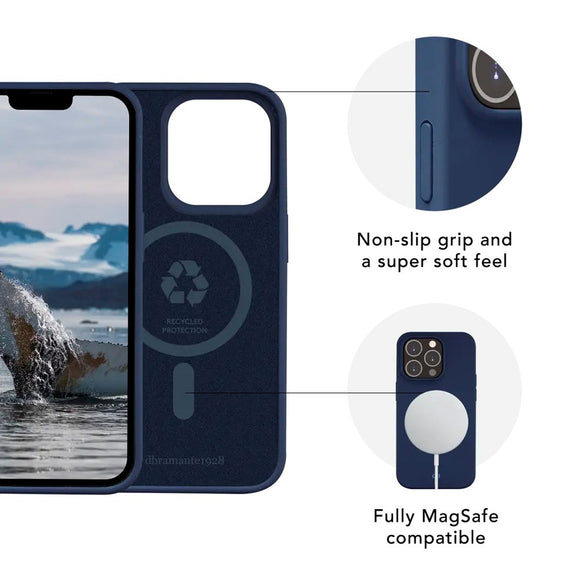 dbramante1928 iPhone 14 Pro Pro Monaco Cover - 100% Genbrugsplast - Pacific Blue