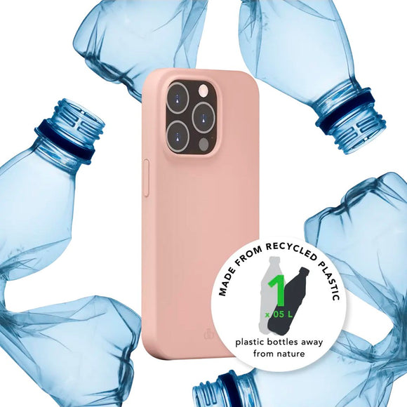 dbramante1928 iPhone 14 Pro Pro Monaco Cover - 100% Genbrugsplast - Pink Sand