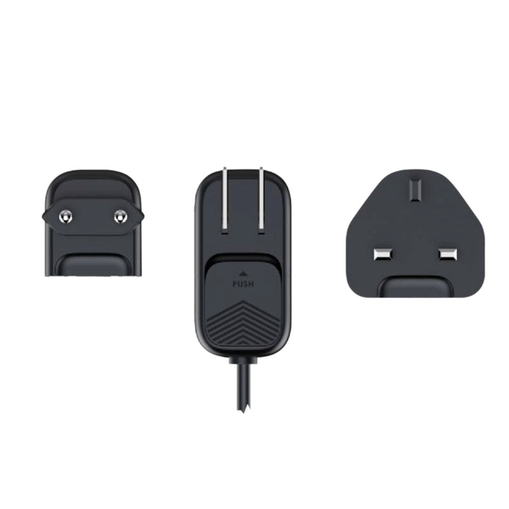 6-i-1 Rejseadapter Til EU/UK/USA Mobile Origin - 3x USB-C + 3x USB-A - Sort