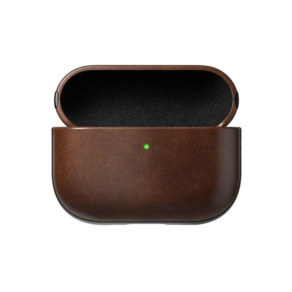 AirPods Pro (3. gen.) Nomad Modern Horween Leather Cover - Brun