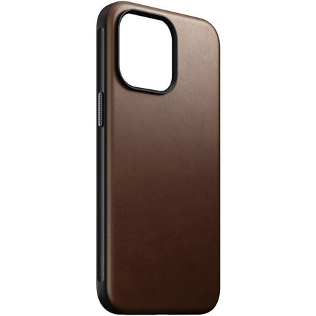 Nomad iPhone 15 Pro Max Modern Leather Cover - MagSafe Kompatibel - Brun