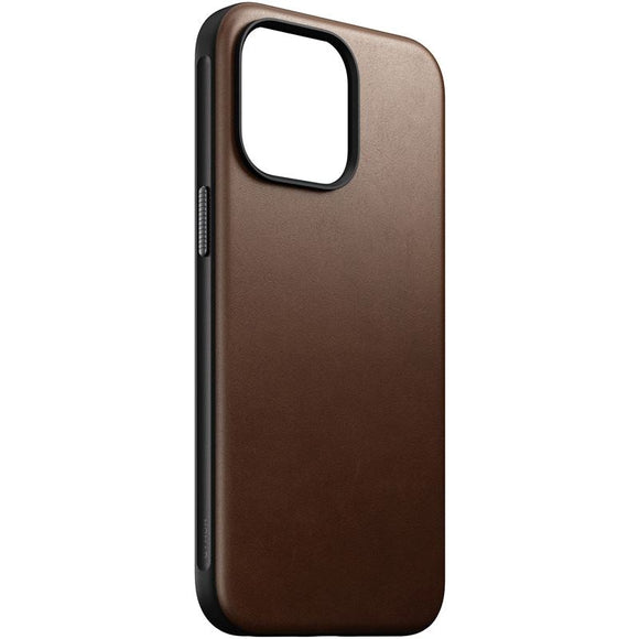Nomad iPhone 15 Pro Max Modern Leather Cover - MagSafe Kompatibel - Brun