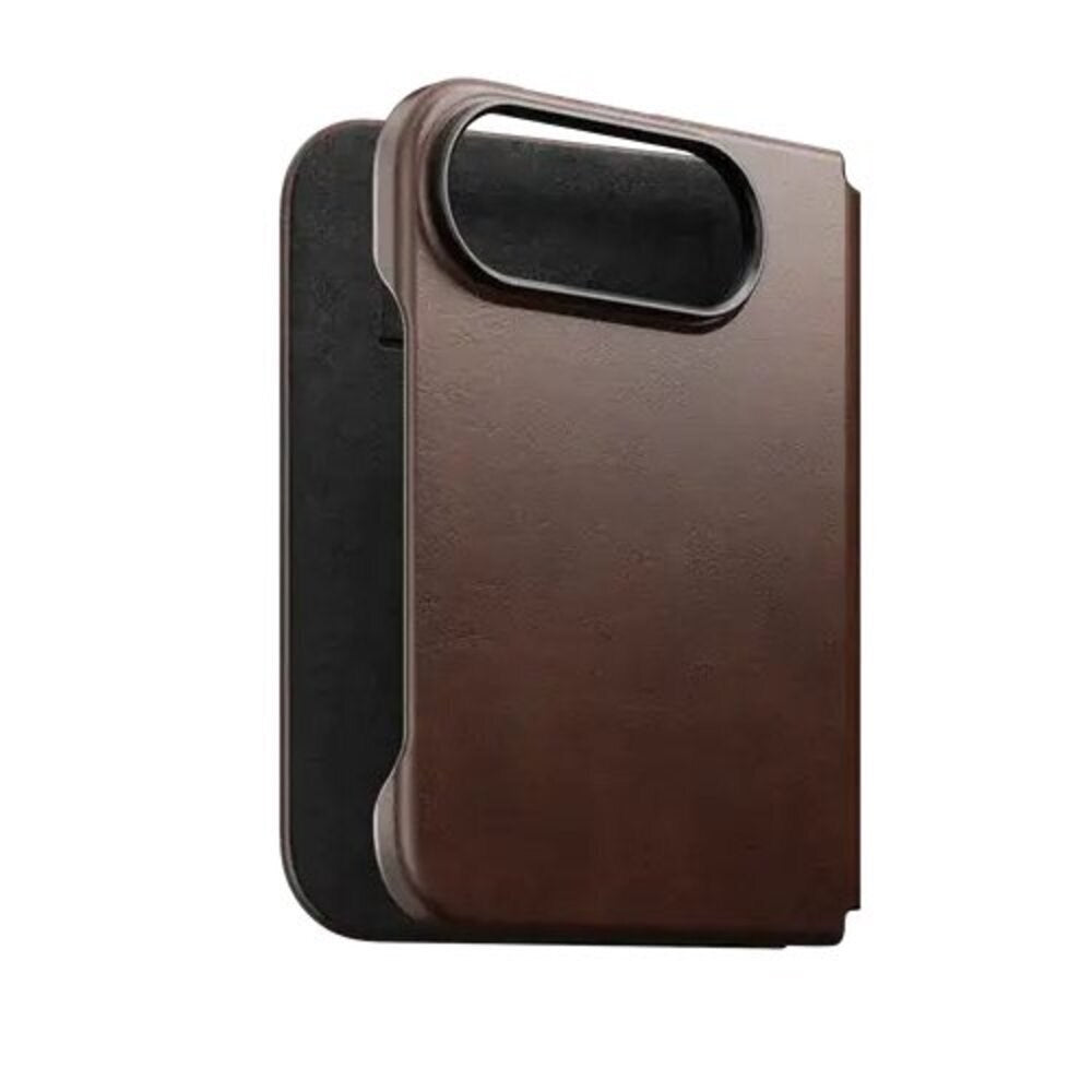 iPhone Duo Nomad Traditional Horween Leather Folio Case - MagSafe Kompatibel - Rustic Brown