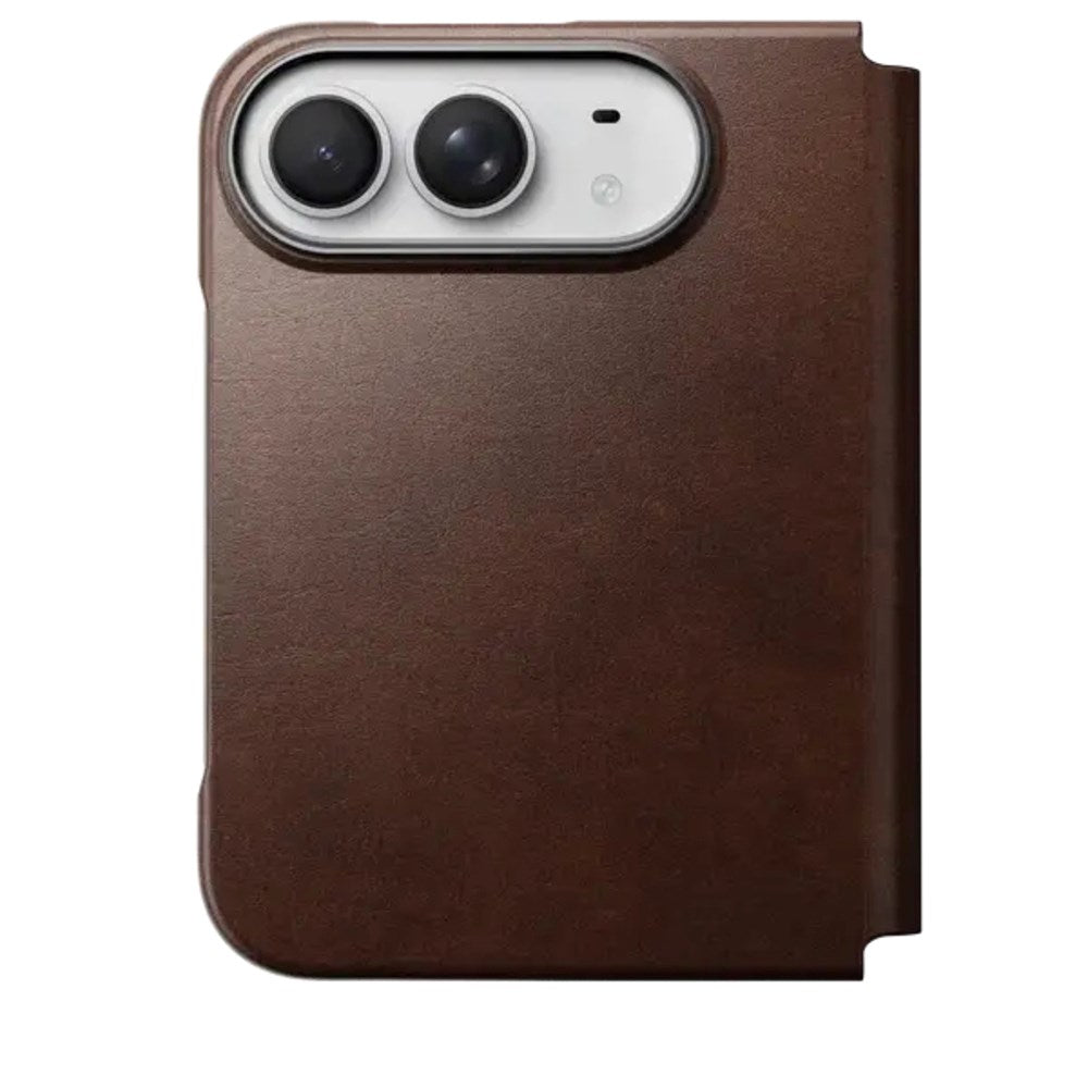 iPhone Duo Nomad Traditional Horween Leather Folio Case - MagSafe Kompatibel - Rustic Brown